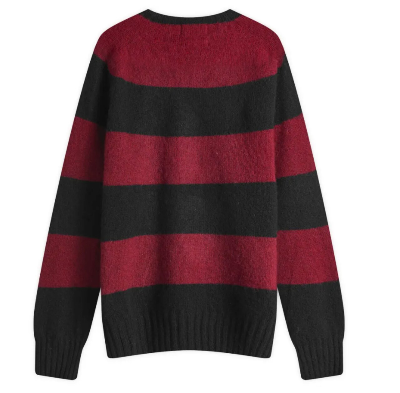 END. x YMC Suedehead Sweater in Plum & Black