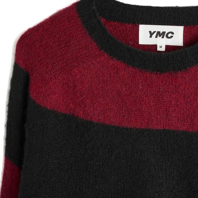 END. x YMC Suedehead Sweater in Plum & Black