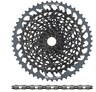 SRAM NX Eagle PG-1230 Kassette + Eagle Kette 12-fach Verschleißset in black